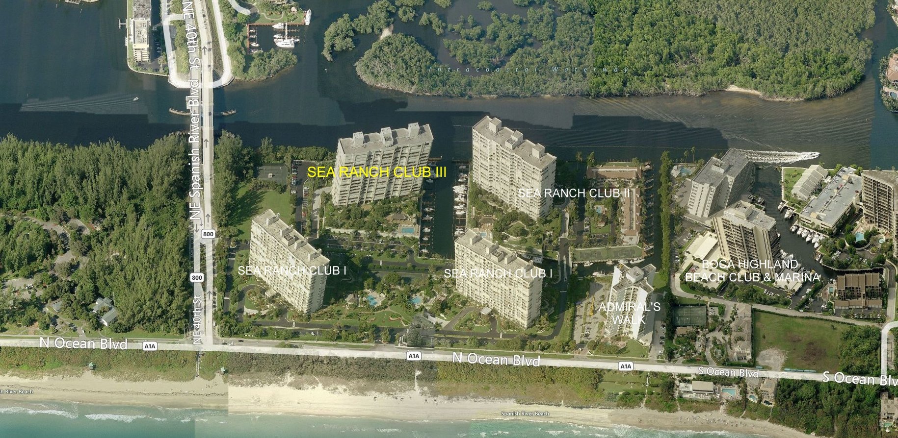 Aerial photo of Sea Ranch Club of Boca III