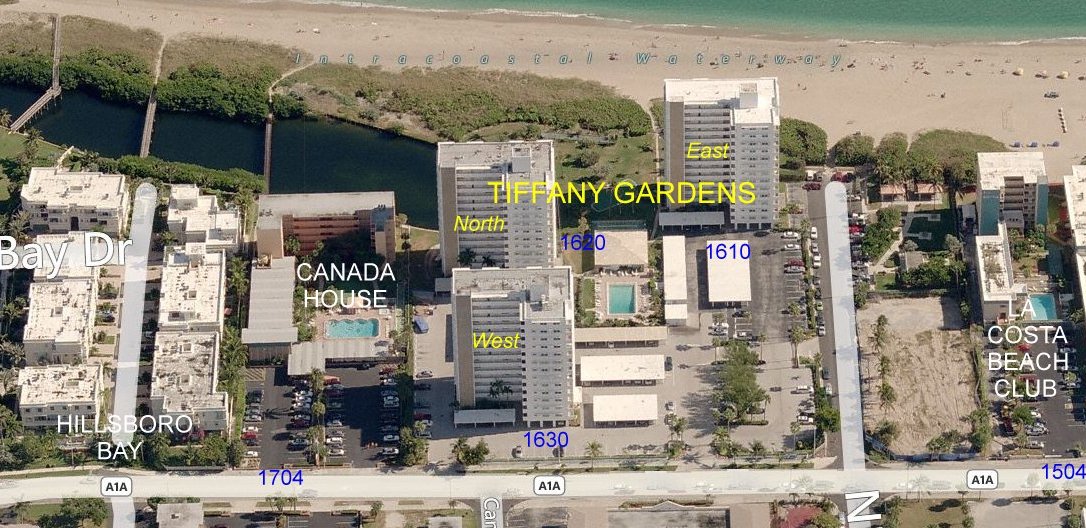 Aerial photo of Tiffany Gardens East