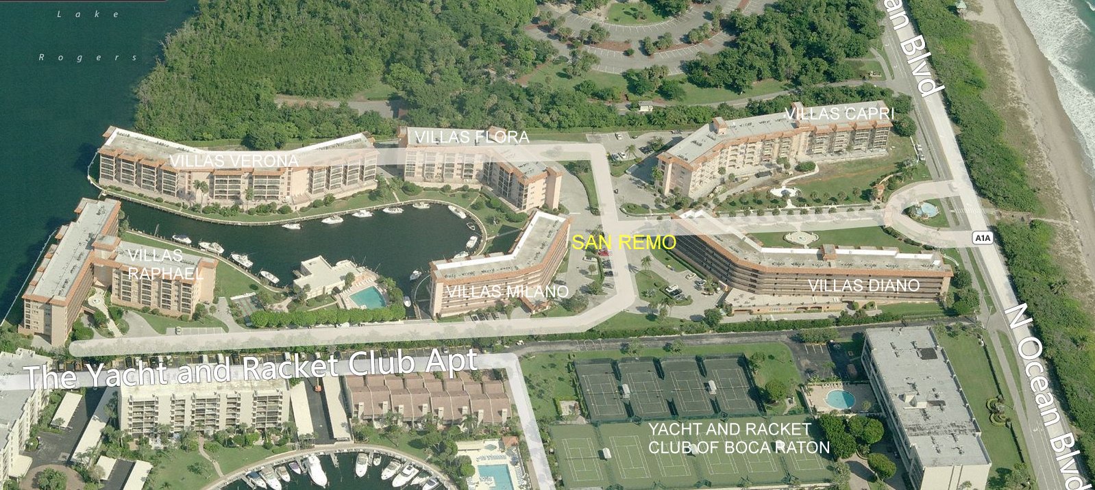 Aerial photo of San Remo