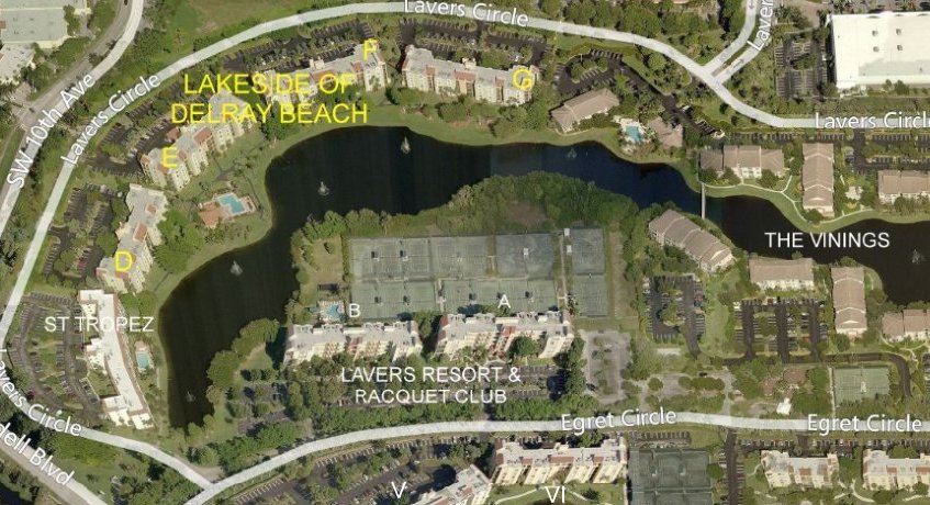 Aerial photo of Lakeside of Delray Beach