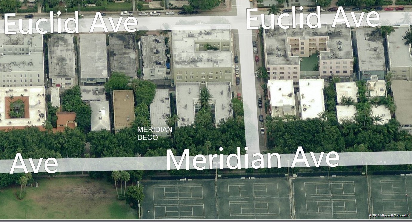 Aerial photo of Meridian Deco