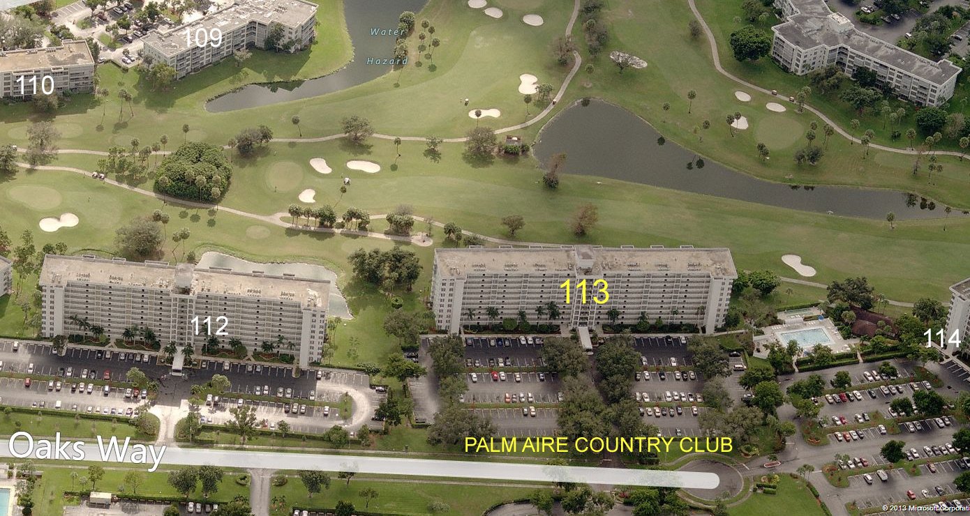Aerial photo of Palm Aire 113