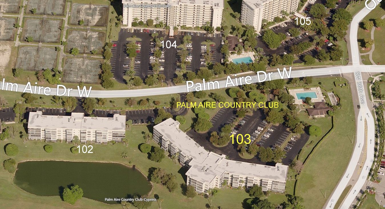 Aerial photo of Palm Aire 103