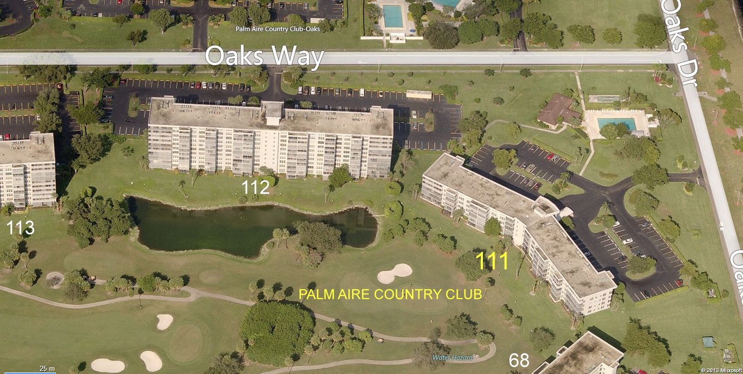 Aerial photo of Palm Aire 111