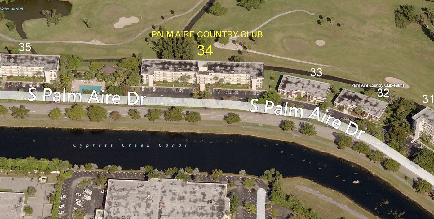 Aerial photo of Palm Aire 34