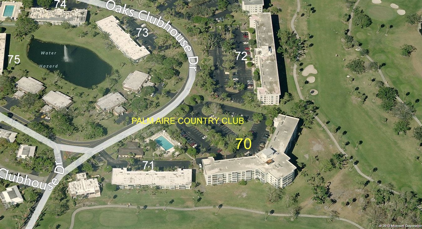 Aerial photo of Palm Aire 70