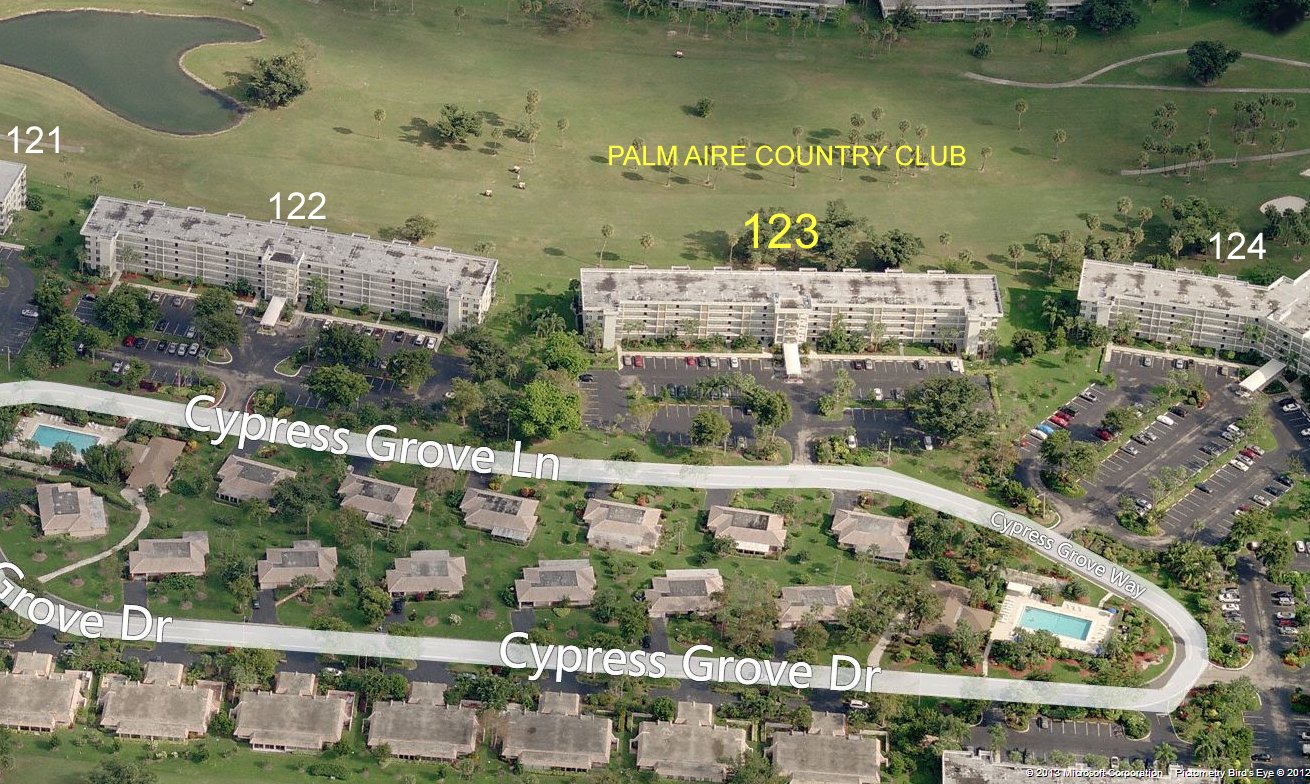 Aerial photo of Palm Aire 123