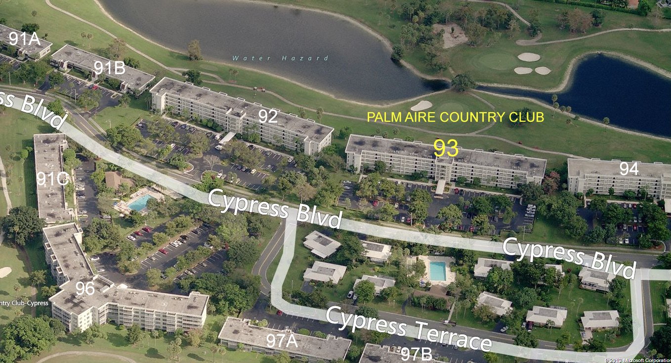 Aerial photo of Palm Aire 93