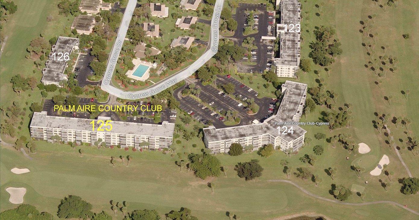 Aerial photo of Palm Aire 125