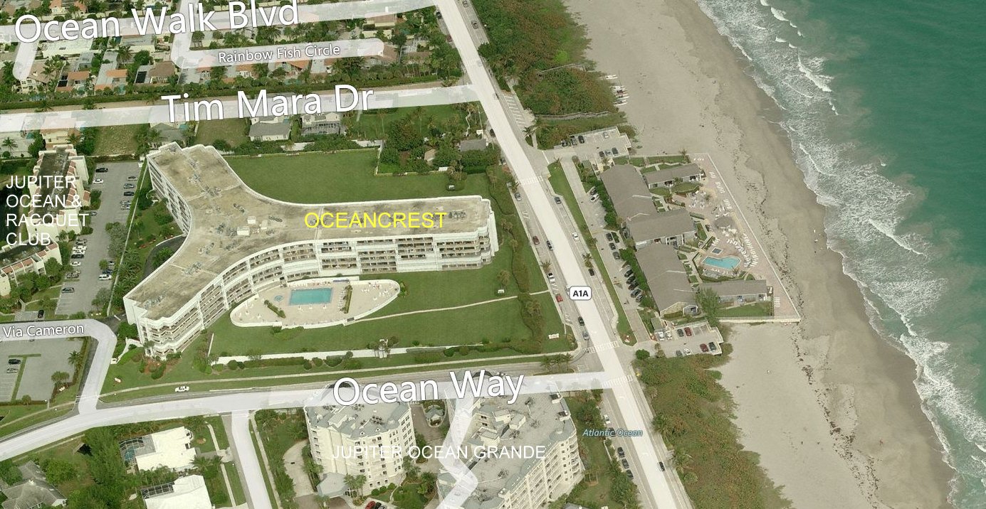 Aerial photo of Oceancrest