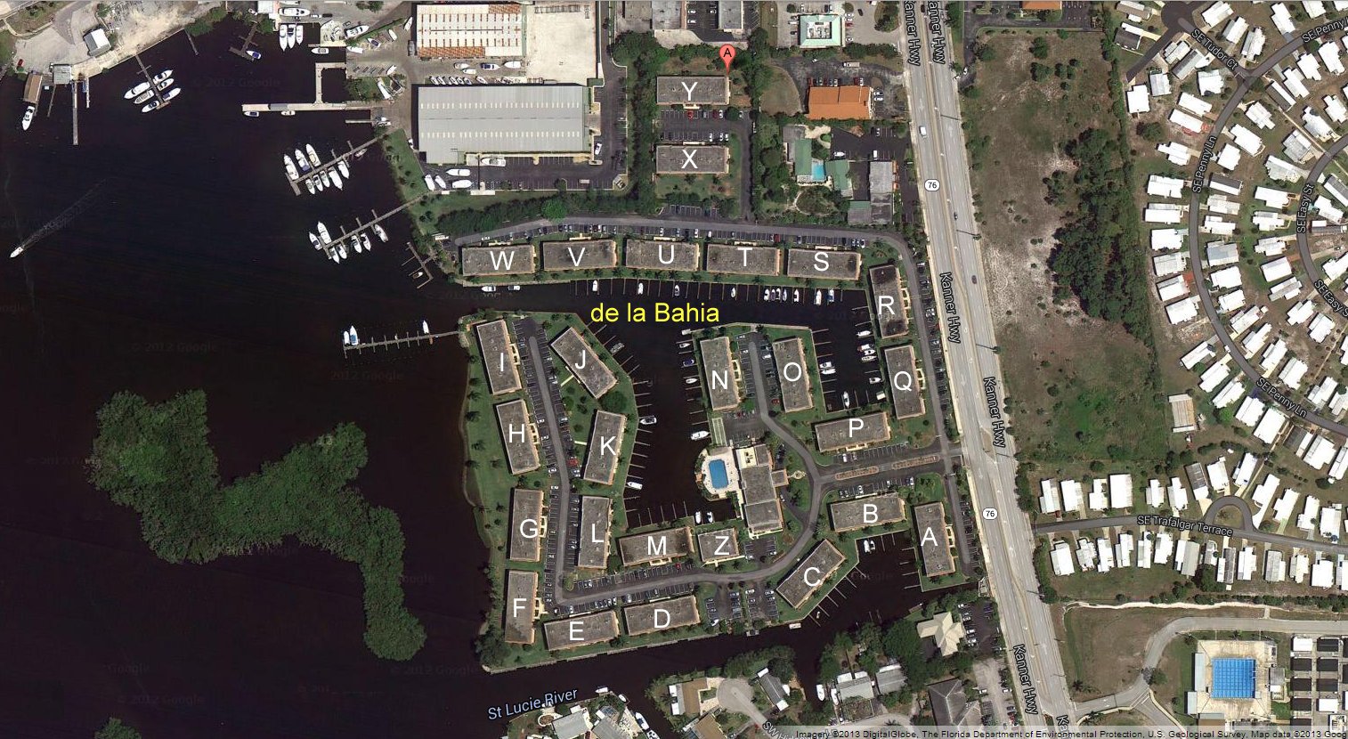 Aerial photo of de la Bahia