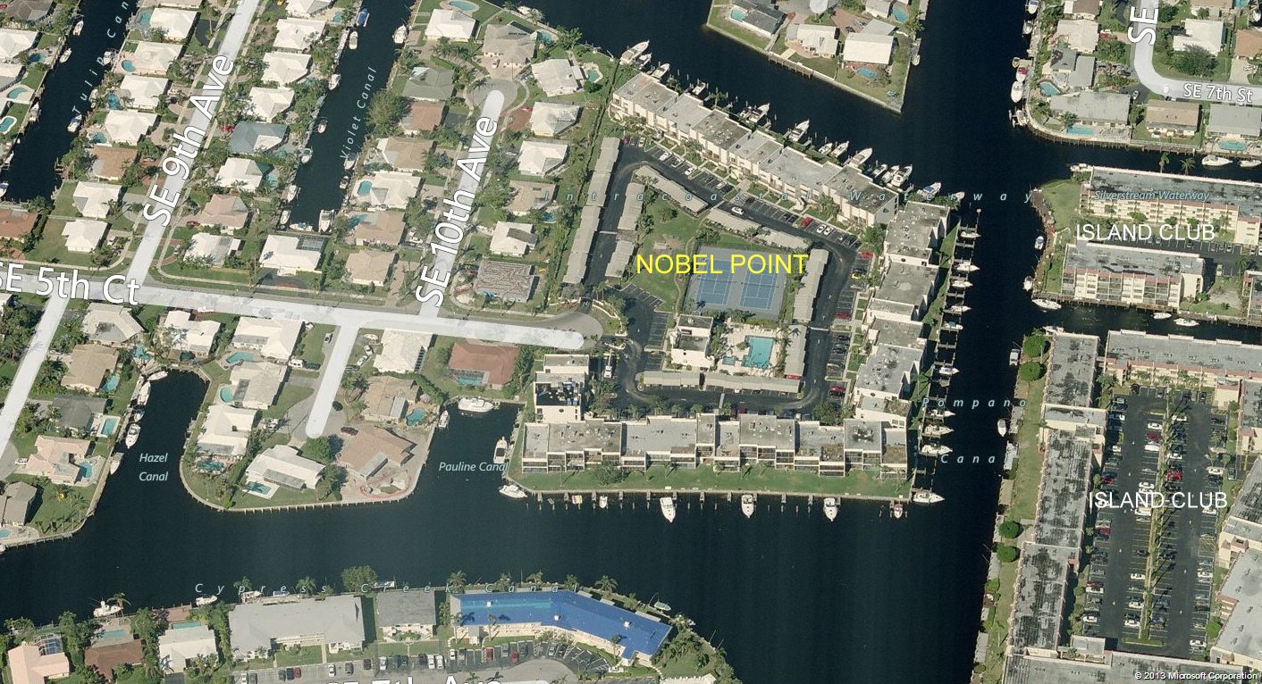 Aerial photo of Nobel Point