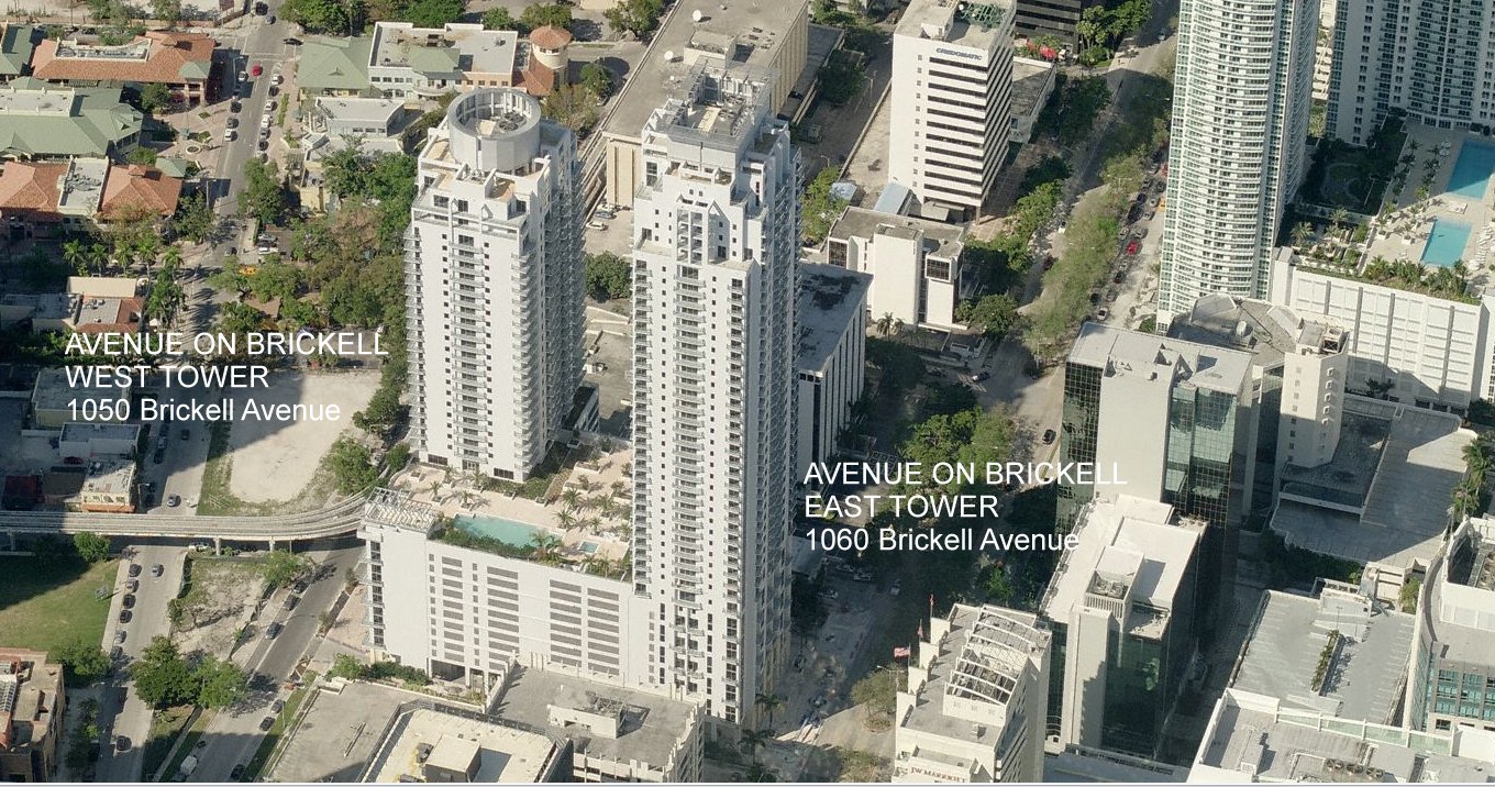 Aerial photo of Avenue On Brickell (West Tower)