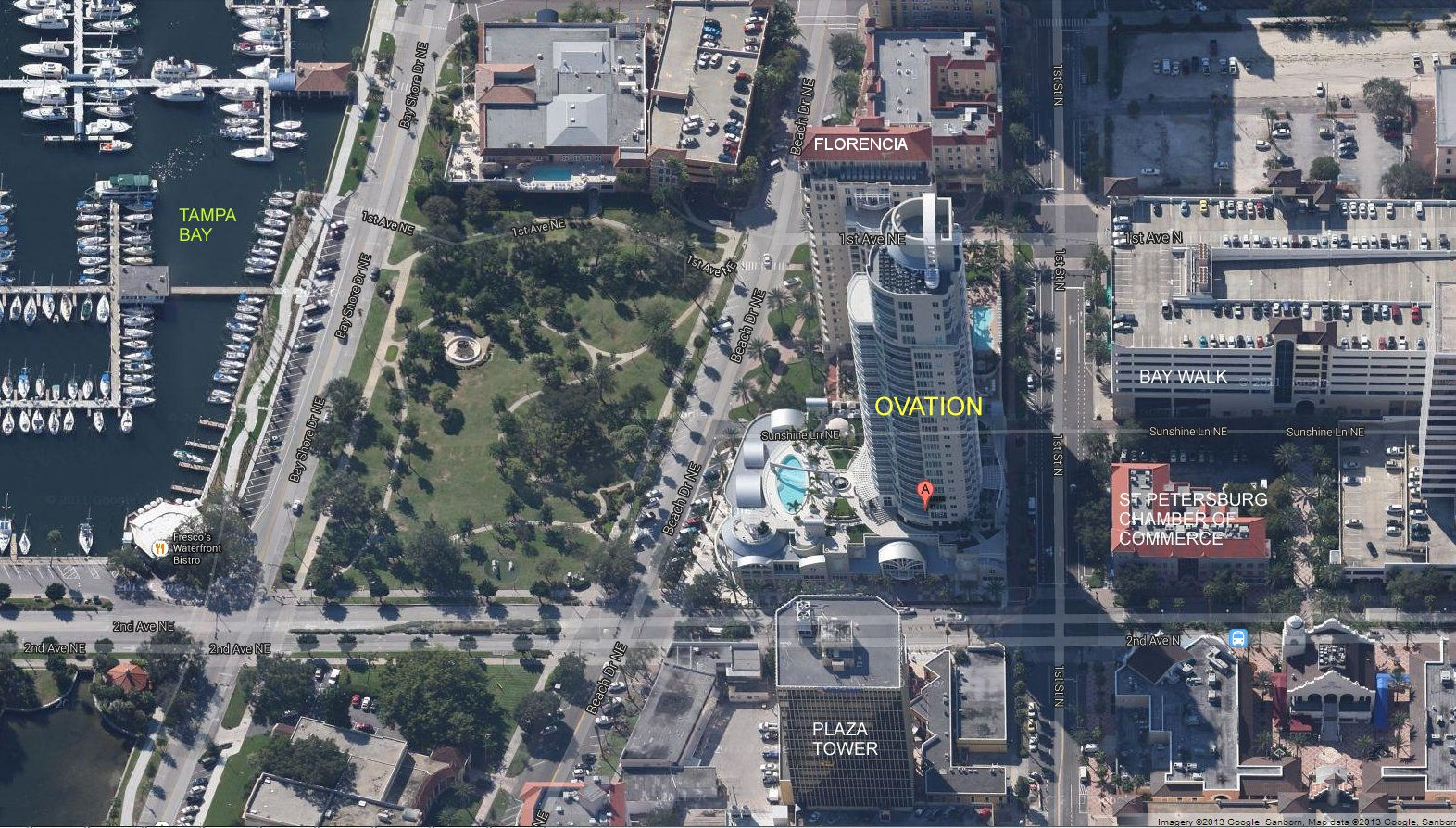 Aerial photo of Ovation