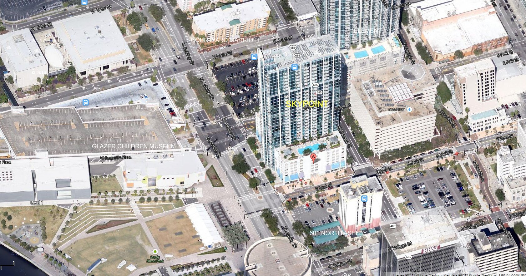 Aerial photo of Skypoint