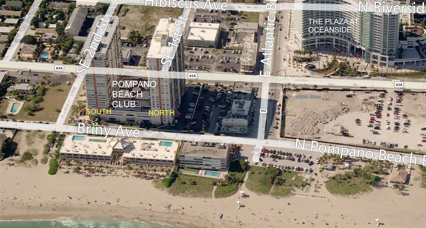 Aerial photo of Pompano Beach Club North