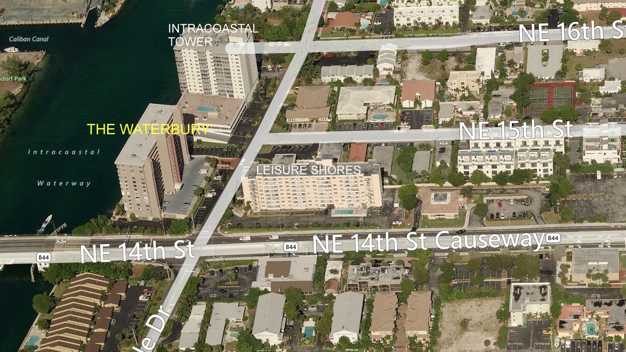 Aerial photo of Waterbury