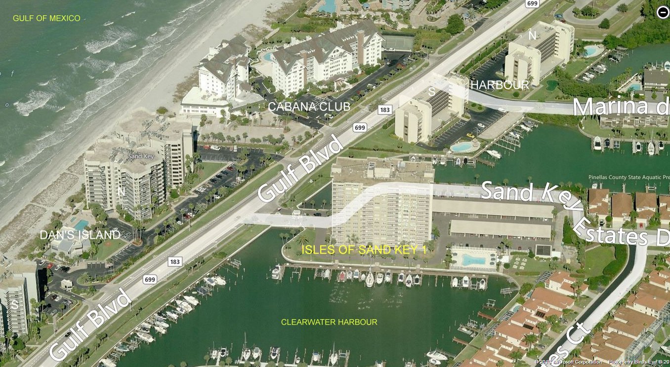 Aerial photo of Isles Sand Key 1