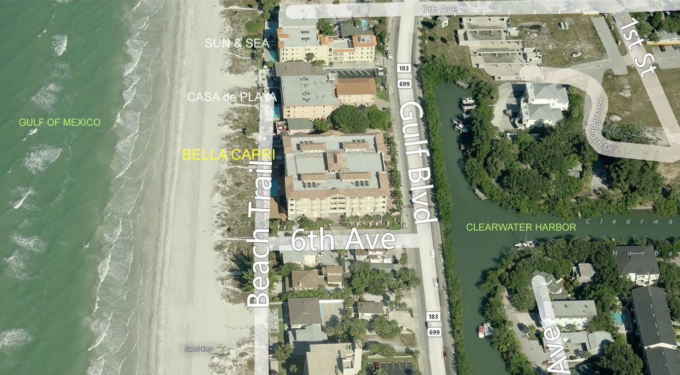 Aerial photo of Bella Capri