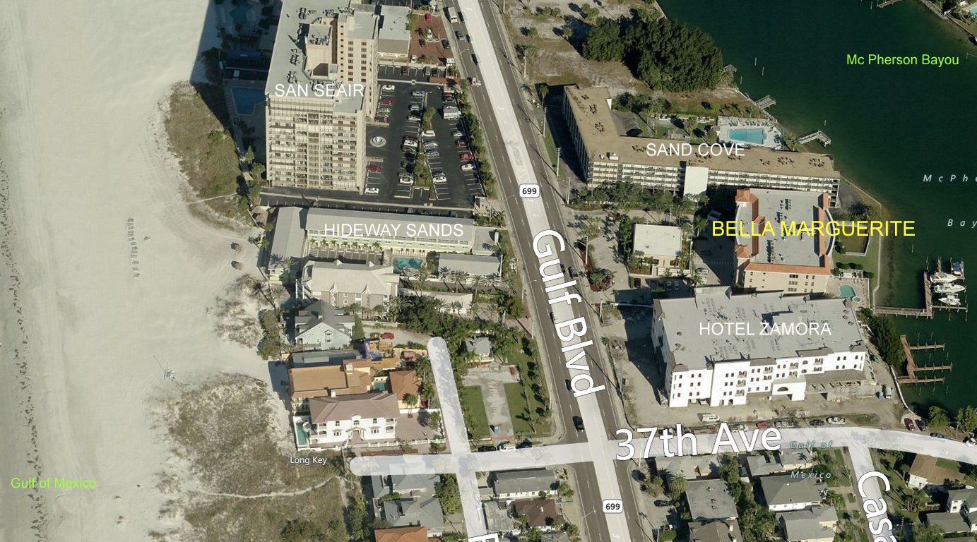 Aerial photo of Bella Marguerite