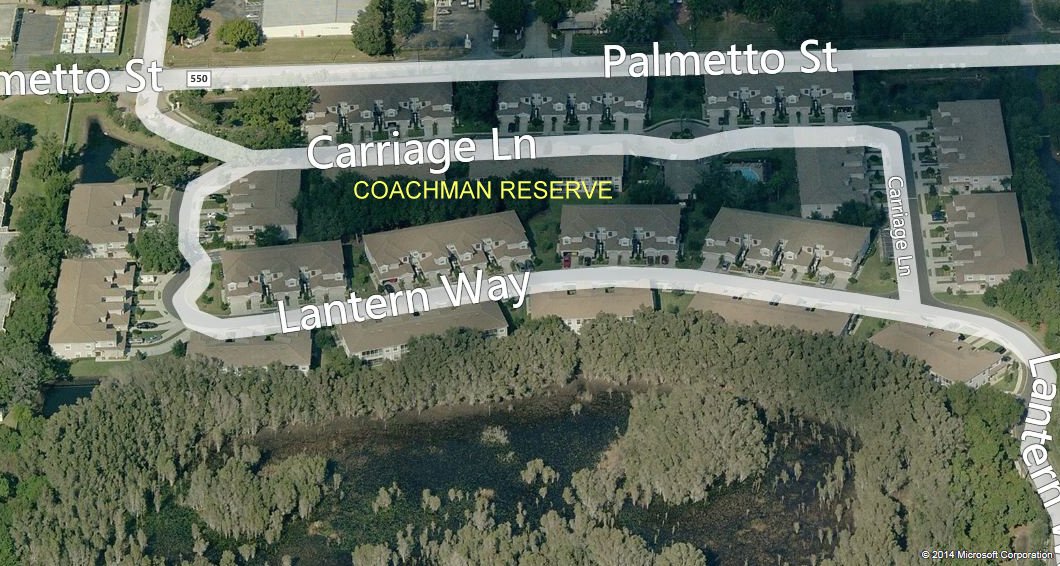 Aerial photo of Coachman Reserve