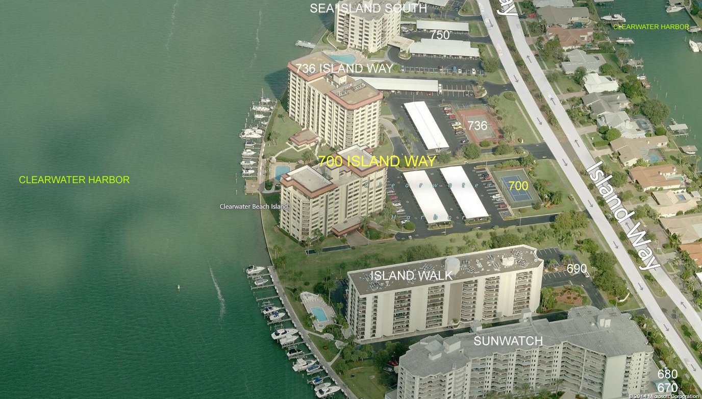 Aerial photo of 700 Island Way