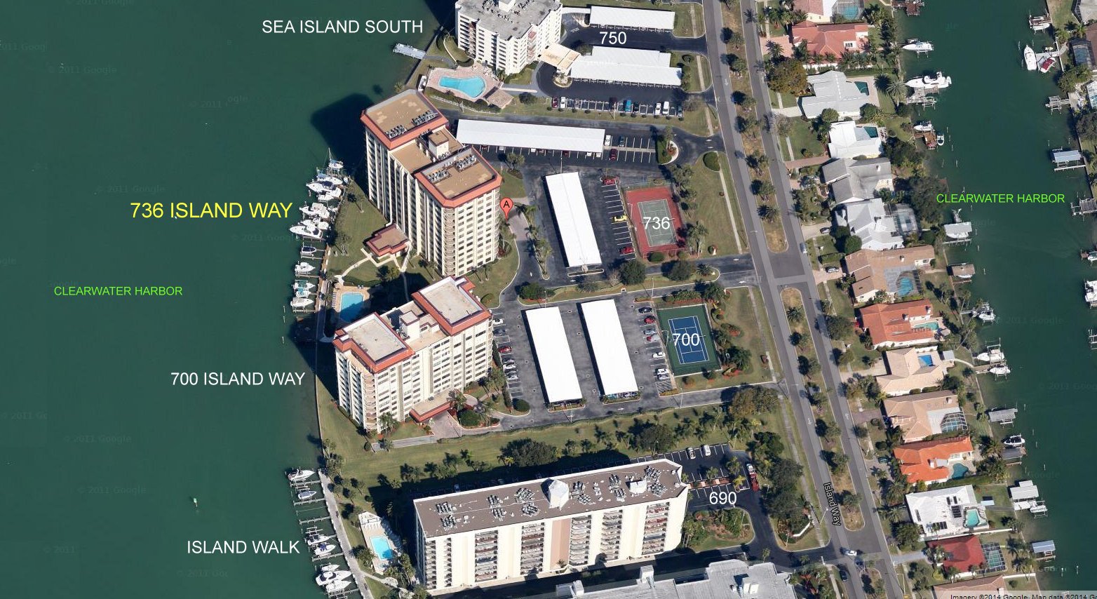 Aerial photo of 736 Island Way