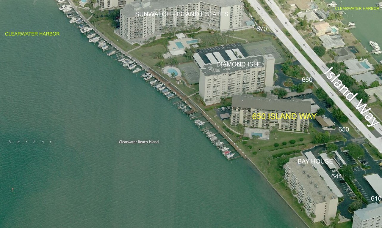 Aerial photo of 650 Island Way