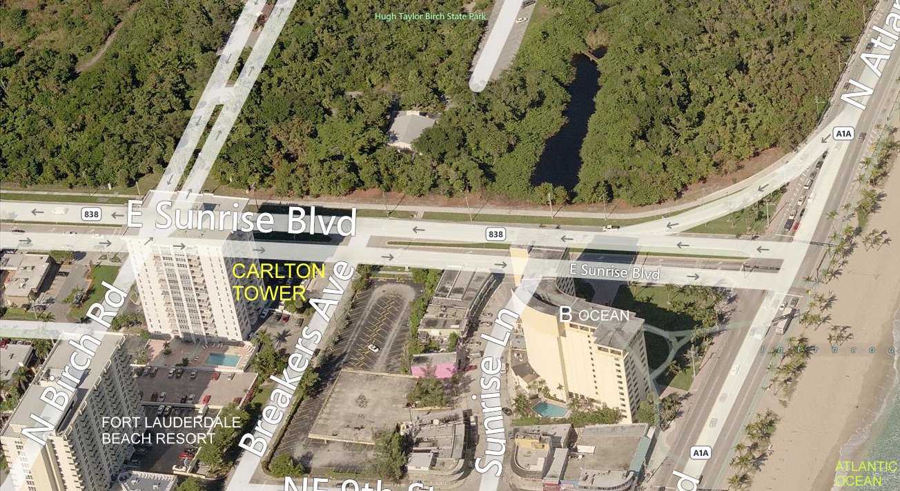 Aerial photo of Carlton Tower