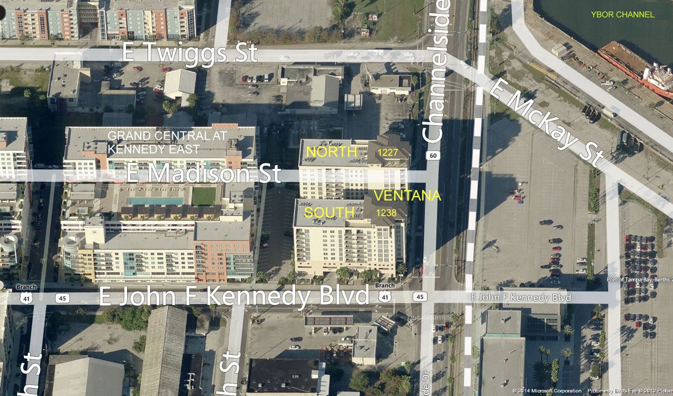 Aerial photo of Ventana North & South (2)