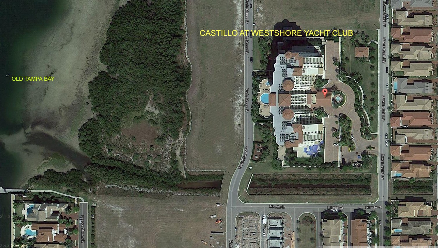 Aerial photo of Castillo at Westshore Yacht Club