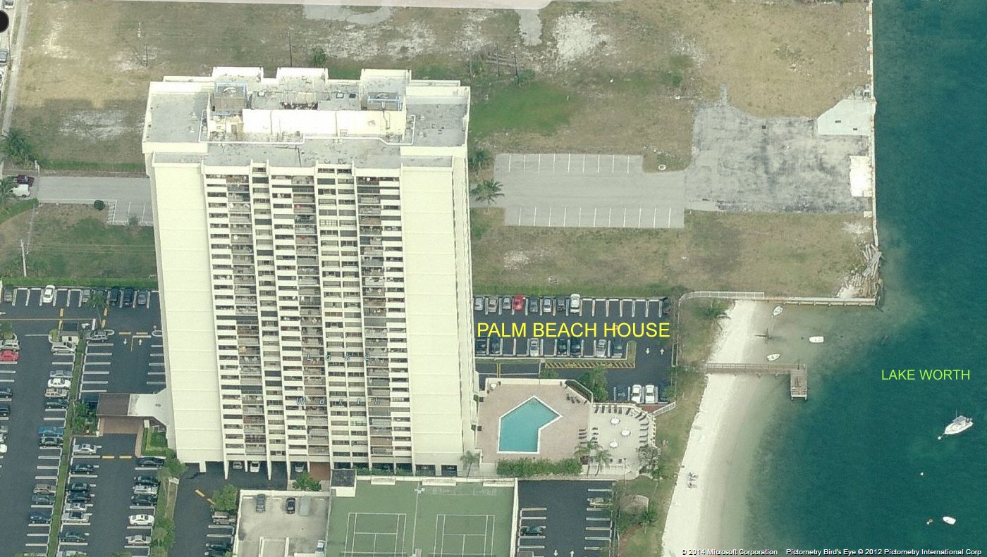 Aerial photo of Palm Beach House