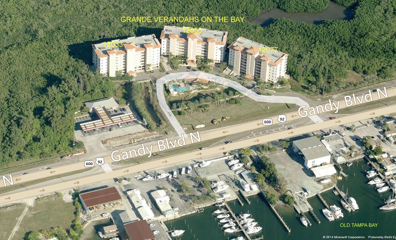 Aerial photo of Grande Verandahs on the Bay