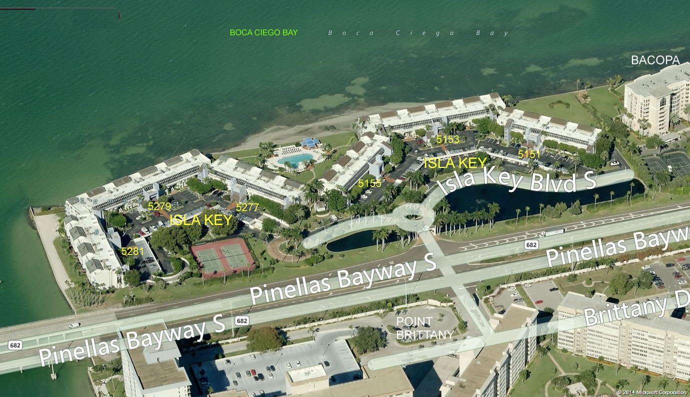 Aerial photo of Isla Key