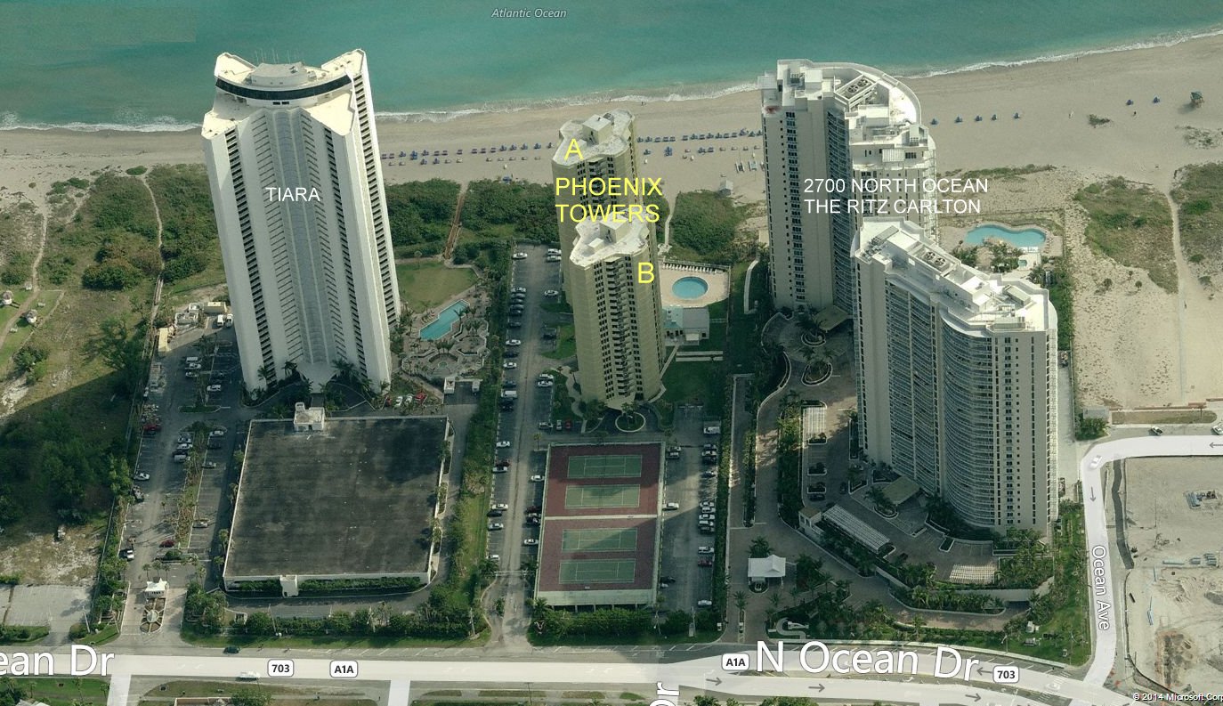 Aerial photo of Phoenix Towers