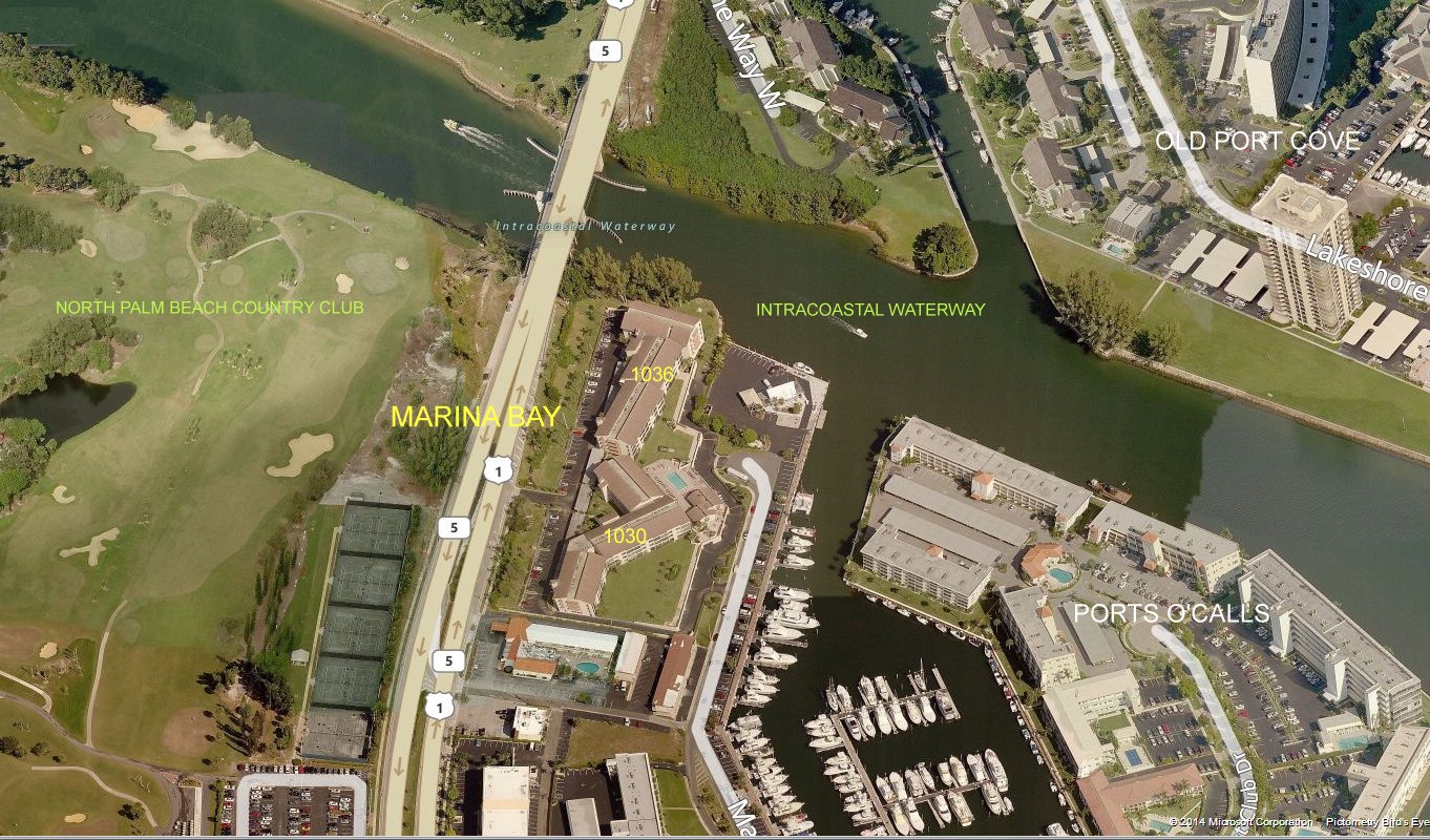 Aerial photo of Marina Bay