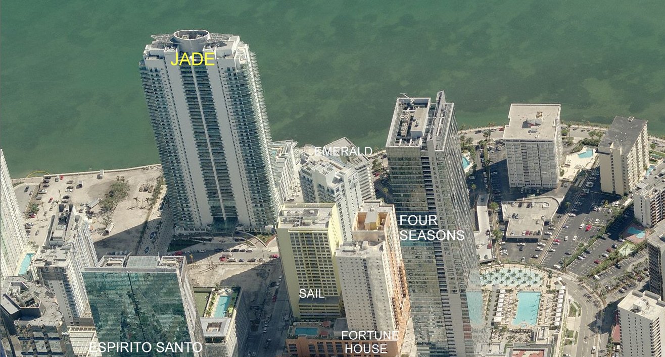 Aerial photo of Jade Brickell