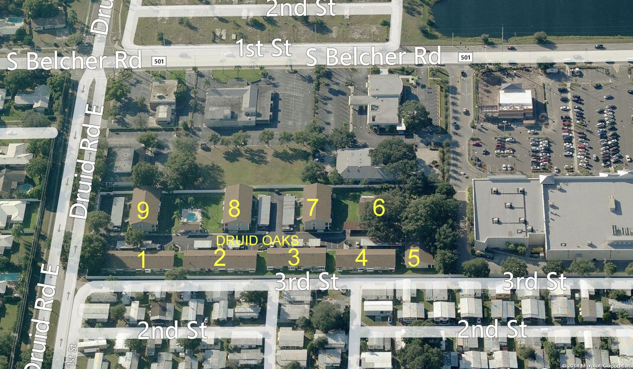 Aerial photo of Druid Oaks