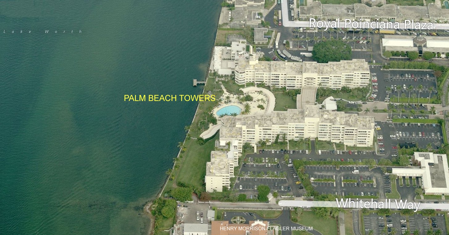 Aerial photo of Palm Beach Towers