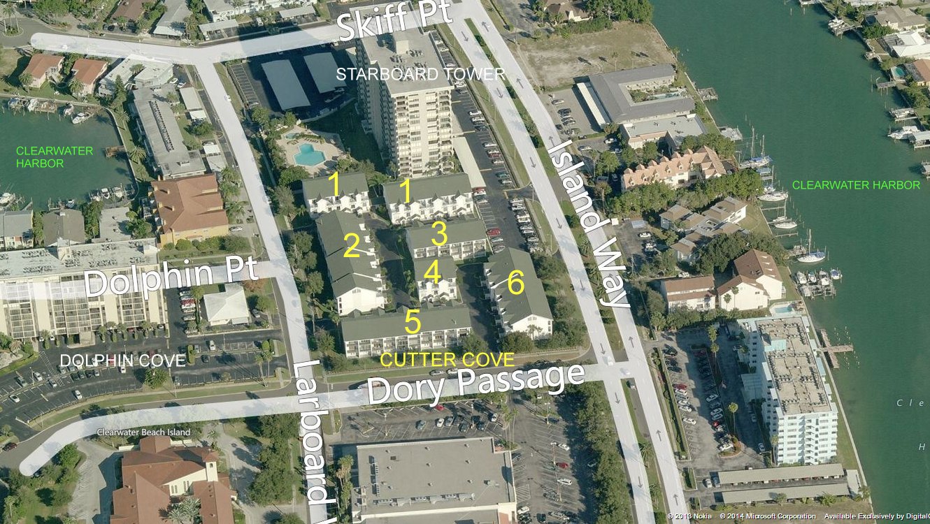 Aerial photo of Cutter Cove