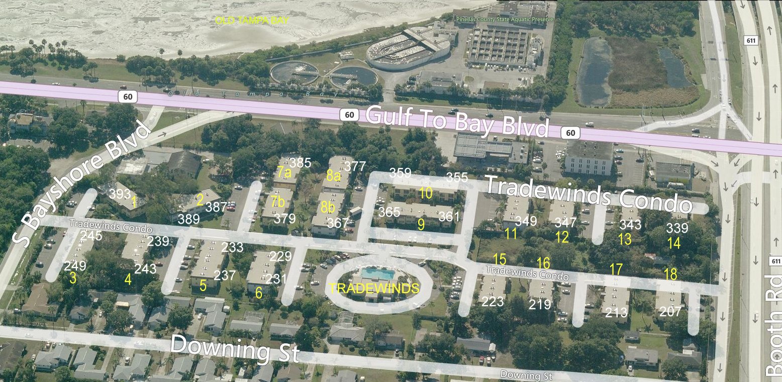 Aerial photo of Tradewinds