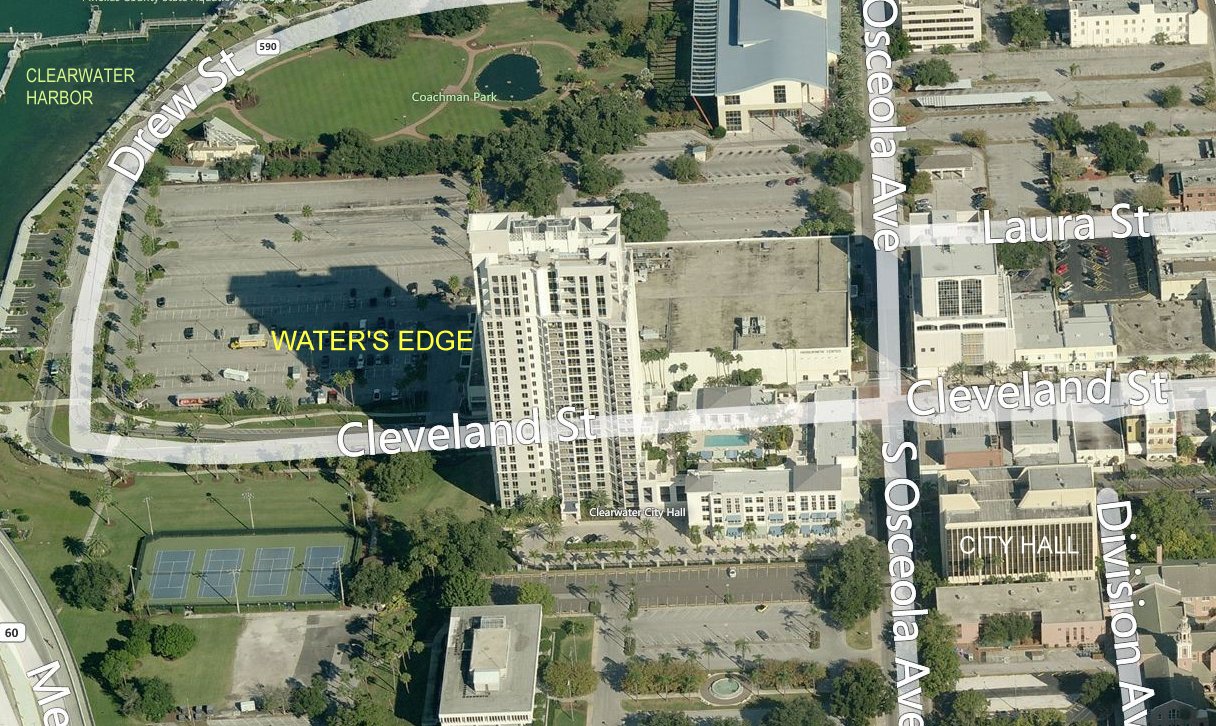Aerial photo of Waters Edge