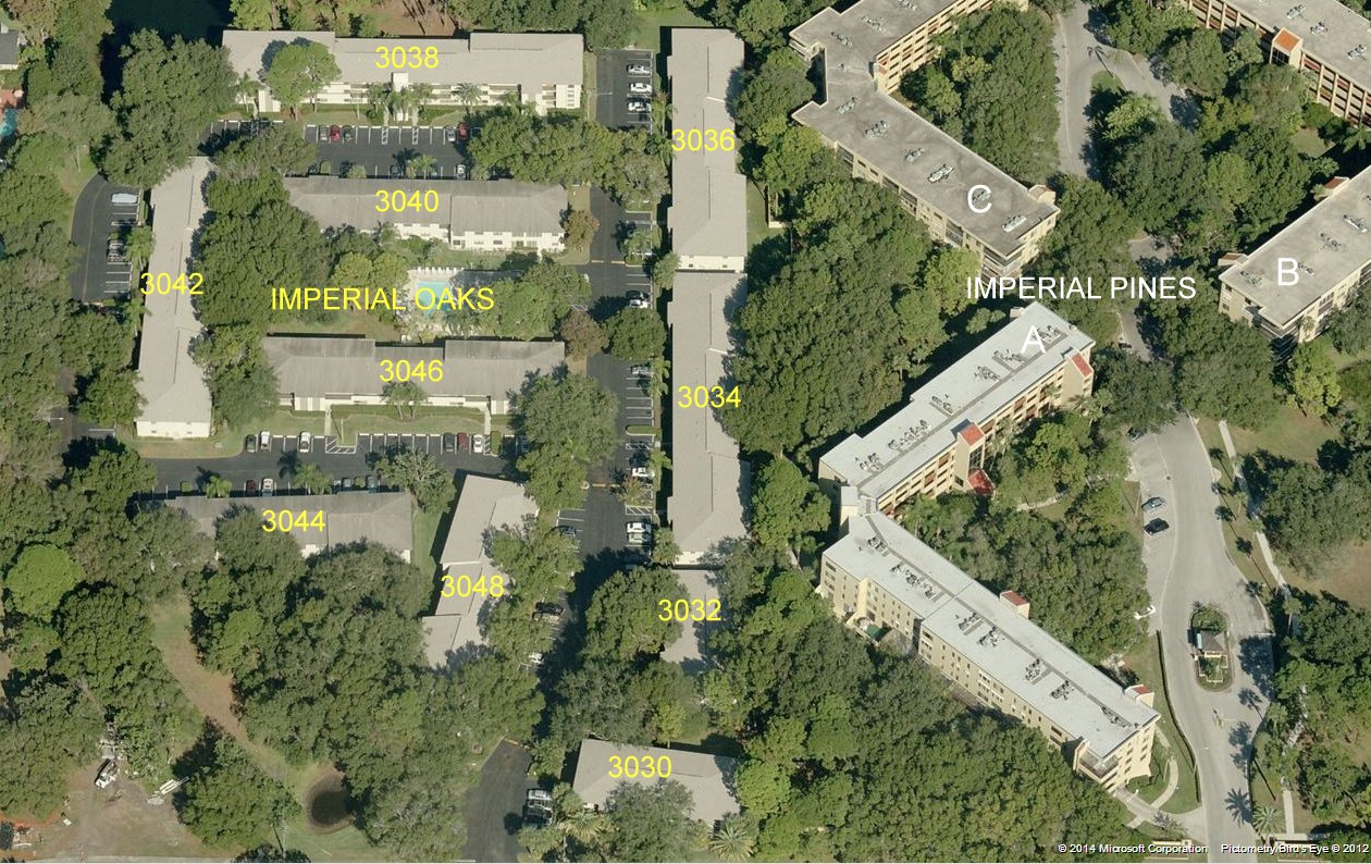 Aerial photo of Imperial Oaks