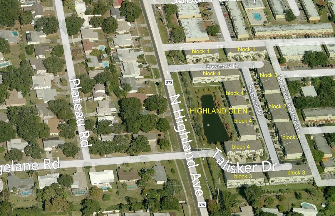 Aerial photo of Highland Glen