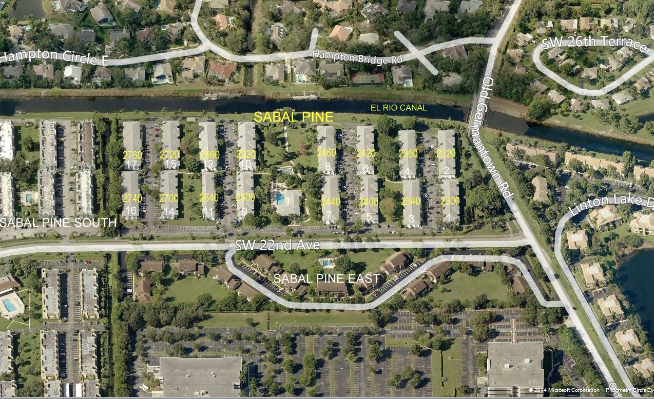 Aerial photo of Sabal Pine