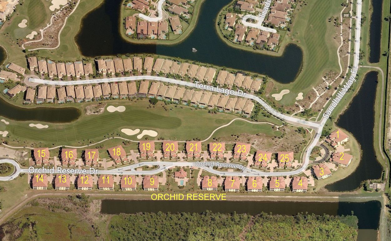 Aerial photo of Orchid Reserve