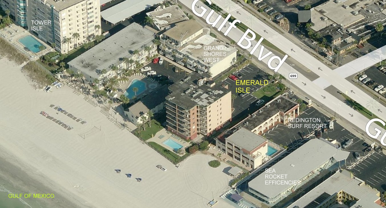 Aerial photo of Emerald Isle