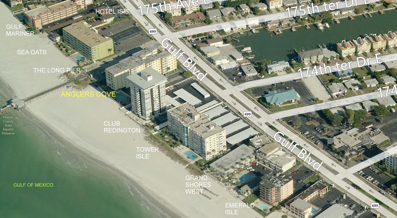 Aerial photo of Anglers Cove