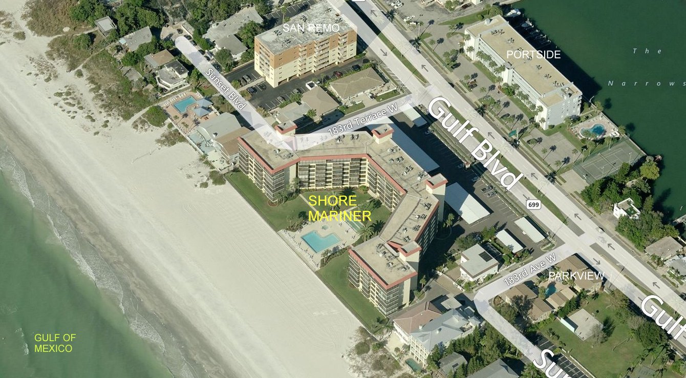 Aerial photo of Shore Mariner