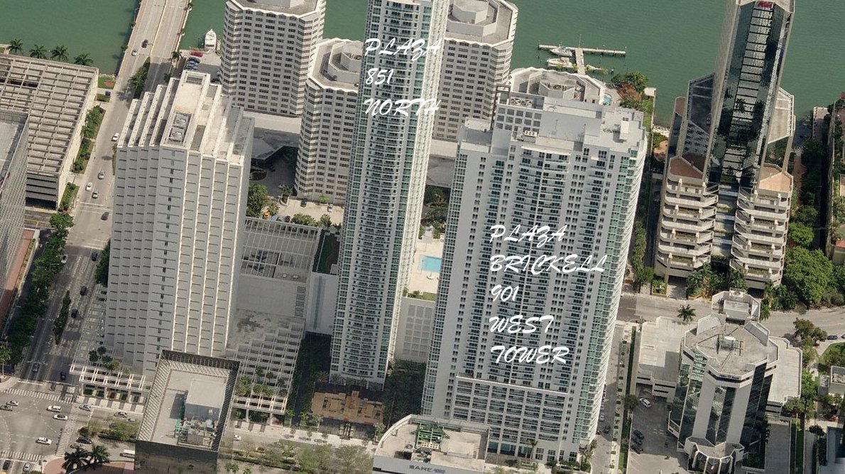 Aerial photo of Plaza Brickell 901 (West Tower)